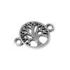 Cast Connector Round Tree of Life 15mm